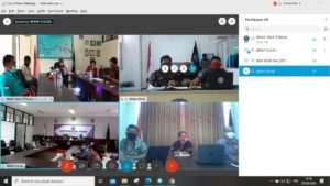 BNNK Tana Toraja mengikuti MONEV Lingkup BNNP Sulawesi Selatan Secara Virtual