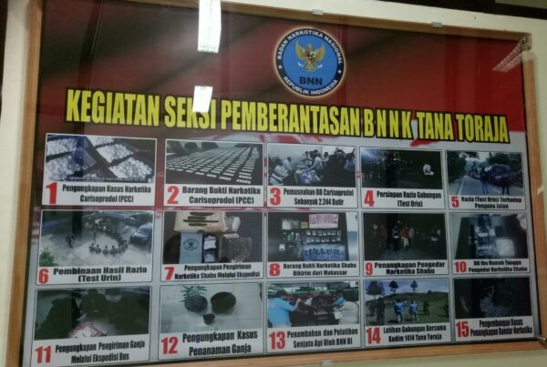 DEMI MEMINIMALISIR P4GN BNNK TANA TORAJA INGATKAN 112 UUD NARKOTIKA