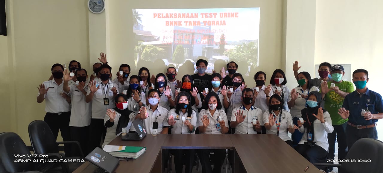 Tes urine mendadak BNNK Tana Toraja, Bagaimana hasilnya ? Tes urine mendadak BNNK Tana Toraja, Bagaimana hasilnya ?