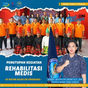 PENUTUPAN PROGRAM REHABILITASI MEDIS DI RUTAN ENREKANG KELAS IIB