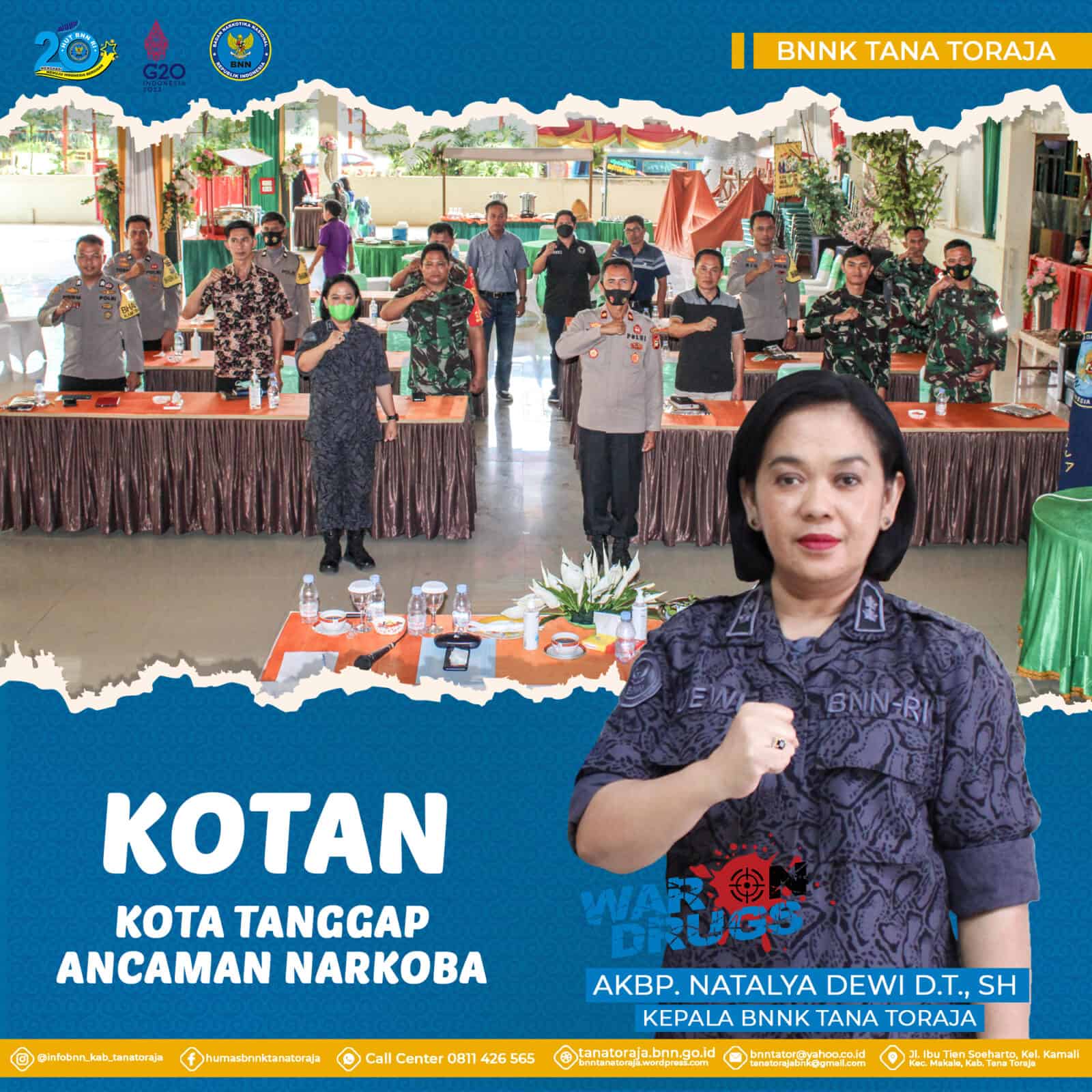 KOTAN (Kota Tanggap Ancaman Narkoba) BNNK Tana Toraja