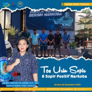 6 PENGEMUDI POSITIF NARKOBA
