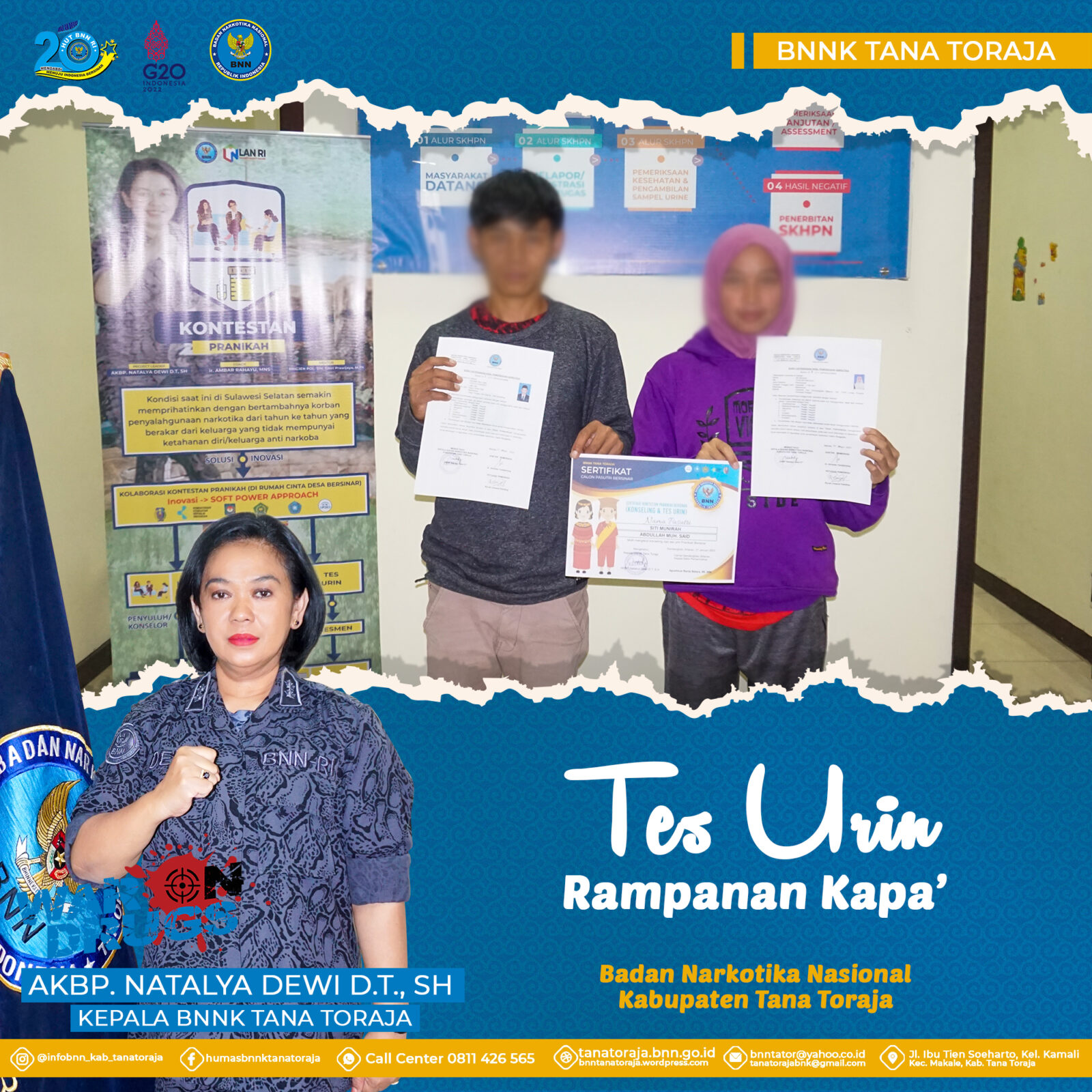 TES URIN RAMPANANAN KAPA’ DAN KONTESTAN PRANIKAH