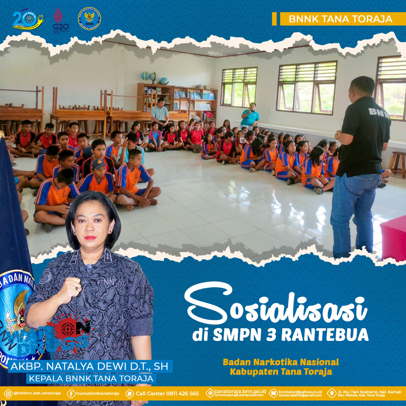 SOSIALISASI DI SMPN 3 RANTEBUA