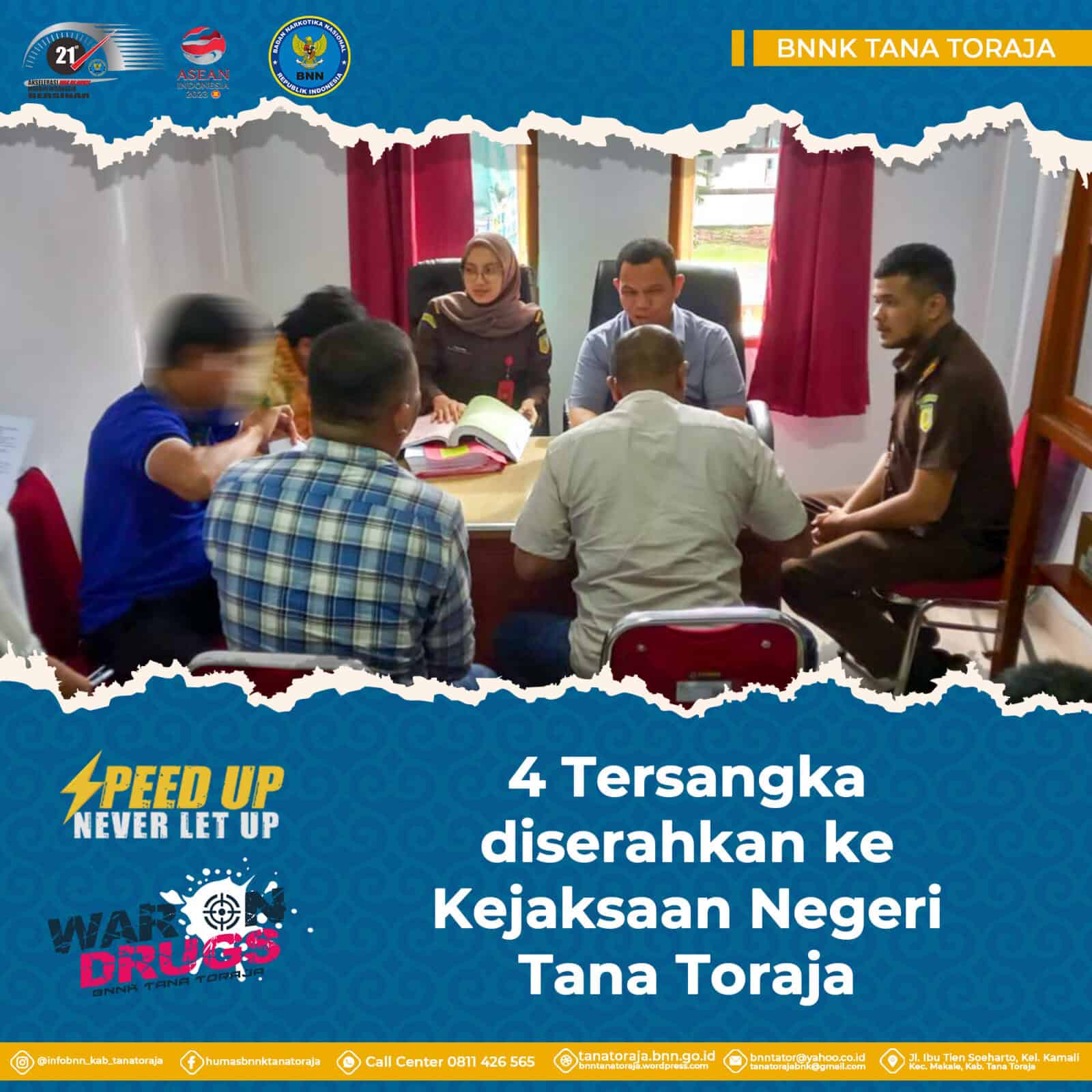 4 Tersangka Diserahkan Ke Kejaksaan Negeri Tana Toraja